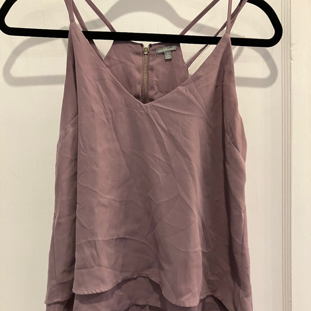 LILAC charlotte russe womens two layer tank top